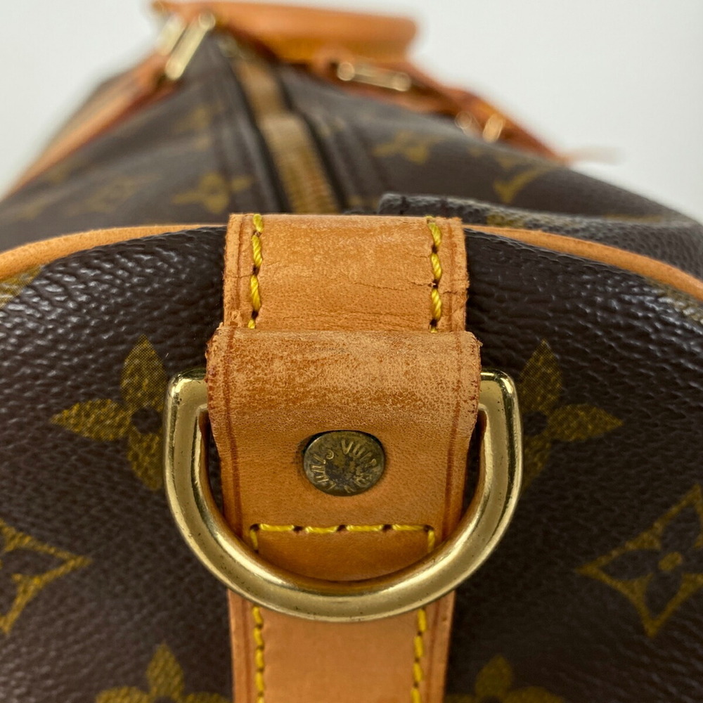 Louis Vuitton Travel Bag Bandouliere Monogram Brown Keepall Boston - Picture 5 of 7
